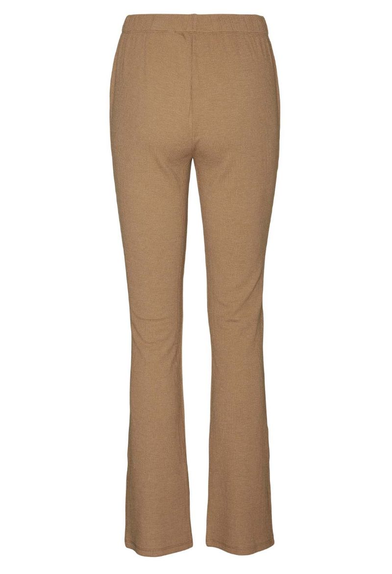 I LOVE TALL - fashion for tall people. Vero Moda Tall Leggings with slits  camel beige