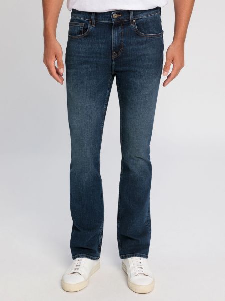 Damien Men's Slim Fit Regular Waist Straight Leg Jeans Mid Blue – CROSS  JEANS
